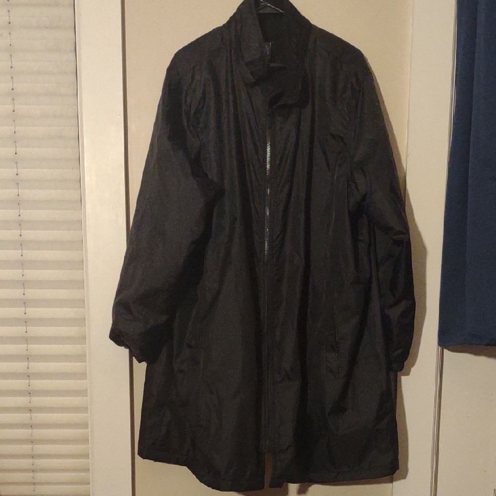 Totes Women's 3XL Black Nylon Fleece Lined Windbreaker